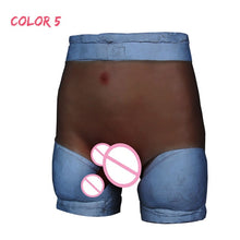 Load image into Gallery viewer, Eyung Silicone Dildos Pants For Men Male Super Realistic Flexible Penis Adult Toy Anal Plug G Spot Dildo Shorts