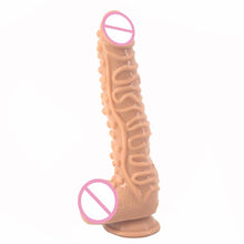 Load image into Gallery viewer, FAAK Long big silicone dildo realistic penis suction deep texture sex toys for women masturbator extreme stimulate anal massage