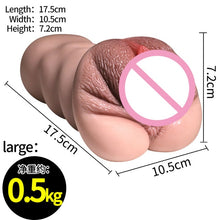 Load image into Gallery viewer, 18+ Women Realistic Vagina Anal for Men Silicone Pocket Pussy Ass Male Masturbator Real Sex Virgin Sucking Cup Adult Sex Toys
