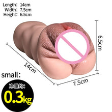 Load image into Gallery viewer, 18+ Women Realistic Vagina Anal for Men Silicone Pocket Pussy Ass Male Masturbator Real Sex Virgin Sucking Cup Adult Sex Toys