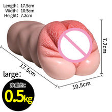 Load image into Gallery viewer, 18+ Women Realistic Vagina Anal for Men Silicone Pocket Pussy Ass Male Masturbator Real Sex Virgin Sucking Cup Adult Sex Toys