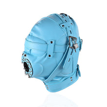 Load image into Gallery viewer, Porn Toys Adult Games Fetish Hood Headgear PU Leather BDSM Bondage Breathable Sex Mask With Plug Hood  Sex Product For Couples
