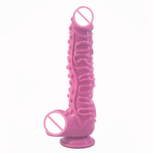 Load image into Gallery viewer, FAAK Long big silicone dildo realistic penis suction deep texture sex toys for women masturbator extreme stimulate anal massage
