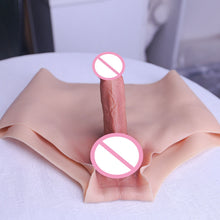 Load image into Gallery viewer, Eyung Silicone Dildos Pants For Men Male Super Realistic Flexible Penis Adult Toy Anal Plug G Spot Dildo Shorts
