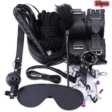 Load image into Gallery viewer, Adult Products BDSM Sex Set  Anal Plug Dildo Vibrator Sex Toys for Woman Metal Butt Plug Handcuffs Whip Gag Sex Toy Adults Game
