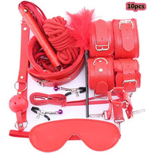 Load image into Gallery viewer, Adult Products BDSM Sex Set  Anal Plug Dildo Vibrator Sex Toys for Woman Metal Butt Plug Handcuffs Whip Gag Sex Toy Adults Game
