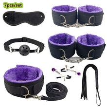 Load image into Gallery viewer, Adult Products BDSM Sex Set  Anal Plug Dildo Vibrator Sex Toys for Woman Metal Butt Plug Handcuffs Whip Gag Sex Toy Adults Game
