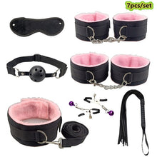 Load image into Gallery viewer, Adult Products BDSM Sex Set  Anal Plug Dildo Vibrator Sex Toys for Woman Metal Butt Plug Handcuffs Whip Gag Sex Toy Adults Game
