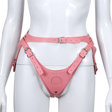 Load image into Gallery viewer, Adult Games Didlo Strap On Harness Dildo Vibrator Panties For Woman Gay Sex Bondage Dildo Penis Sex Belt Adult Sex Pink Panties
