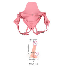 Load image into Gallery viewer, Adult Games Didlo Strap On Harness Dildo Vibrator Panties For Woman Gay Sex Bondage Dildo Penis Sex Belt Adult Sex Pink Panties
