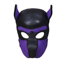 Load image into Gallery viewer, Sexy Cosplay Role Puppy Hood Play Dog Full Head Mask Removeable BDSM Bondage Toy Sex Cosplay Mask Fetish Hood Pet Role Play
