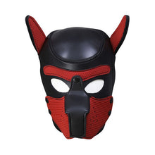 Load image into Gallery viewer, Sexy Cosplay Role Puppy Hood Play Dog Full Head Mask Removeable BDSM Bondage Toy Sex Cosplay Mask Fetish Hood Pet Role Play
