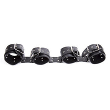 Load image into Gallery viewer, Erotic PU Leather handcuffs sex toys for woman adult games bdsm slave Hands and feet bondage set Accessories
