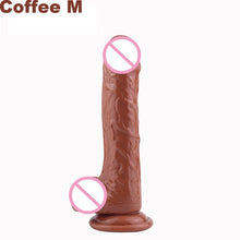 Load image into Gallery viewer, Silicone Transparent Jelly Dildo Realistic Large Penis Dick With Egg With Strong Suction Cup Anal Butt Plug Sex Toys for Woman
