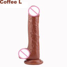 Load image into Gallery viewer, Silicone Transparent Jelly Dildo Realistic Large Penis Dick With Egg With Strong Suction Cup Anal Butt Plug Sex Toys for Woman

