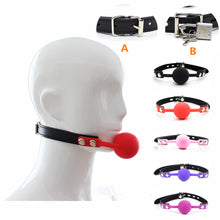 Load image into Gallery viewer, Erotic Accessories Of Slave Bondage Mouth Gag With Silicone Soft Safety Ball For Bdsm Oral Fixation To Mouth Stuffed Sex Toys
