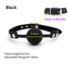 Load image into Gallery viewer, Erotic Accessories Of Slave Bondage Mouth Gag With Silicone Soft Safety Ball For Bdsm Oral Fixation To Mouth Stuffed Sex Toys

