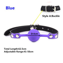 Load image into Gallery viewer, Erotic Accessories Of Slave Bondage Mouth Gag With Silicone Soft Safety Ball For Bdsm Oral Fixation To Mouth Stuffed Sex Toys
