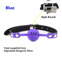 Load image into Gallery viewer, Erotic Accessories Of Slave Bondage Mouth Gag With Silicone Soft Safety Ball For Bdsm Oral Fixation To Mouth Stuffed Sex Toys
