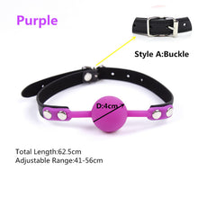 Load image into Gallery viewer, Erotic Accessories Of Slave Bondage Mouth Gag With Silicone Soft Safety Ball For Bdsm Oral Fixation To Mouth Stuffed Sex Toys
