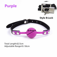 Load image into Gallery viewer, Erotic Accessories Of Slave Bondage Mouth Gag With Silicone Soft Safety Ball For Bdsm Oral Fixation To Mouth Stuffed Sex Toys
