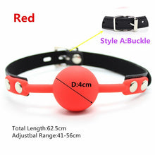 Load image into Gallery viewer, Erotic Accessories Of Slave Bondage Mouth Gag With Silicone Soft Safety Ball For Bdsm Oral Fixation To Mouth Stuffed Sex Toys
