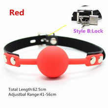 Load image into Gallery viewer, Erotic Accessories Of Slave Bondage Mouth Gag With Silicone Soft Safety Ball For Bdsm Oral Fixation To Mouth Stuffed Sex Toys
