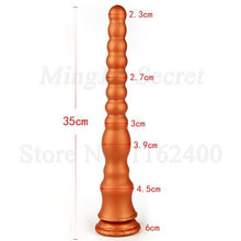 Load image into Gallery viewer, Super Long Anus Dilator Butt Plug Prostate Massgaer Liquid Silicone Anal Beads Vagina Dildo Sex Toys For Men Women Masturbators
