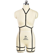 Load image into Gallery viewer, Harajuku Punk Pentagram Body Harness Belt Sexy Pentagram Body Cage Garter Belt Women Gothic Harness Bodysuit Set Tops Bondage
