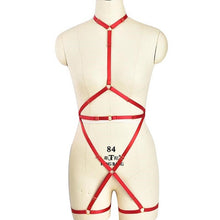 Load image into Gallery viewer, Harajuku Punk Pentagram Body Harness Belt Sexy Pentagram Body Cage Garter Belt Women Gothic Harness Bodysuit Set Tops Bondage
